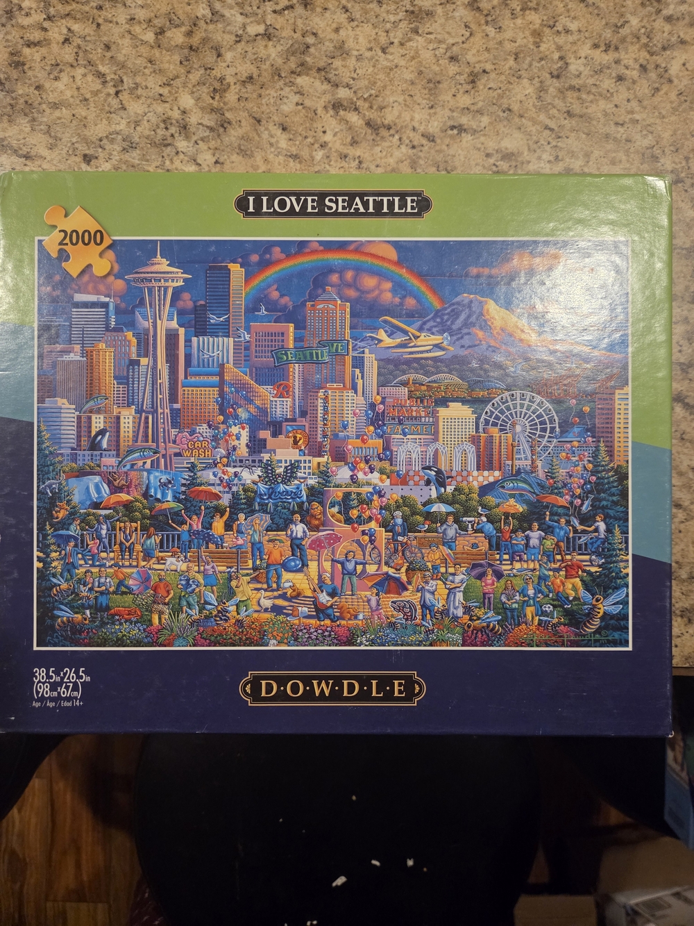 New I Love Seattle 2000 Piece Jigsaw Puzzle by Dowdle